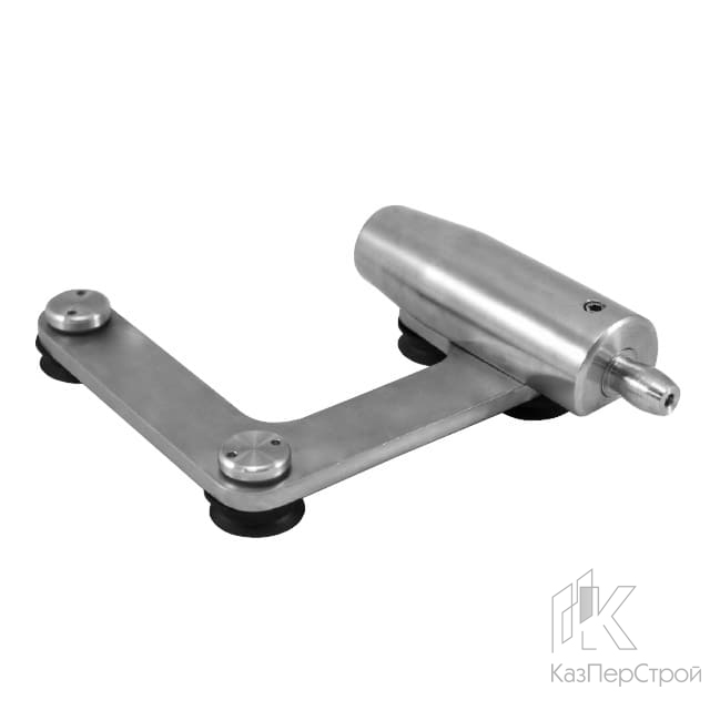 Фитинг OR-8240 угловой с осью и 4 точечными креплениями на стекло