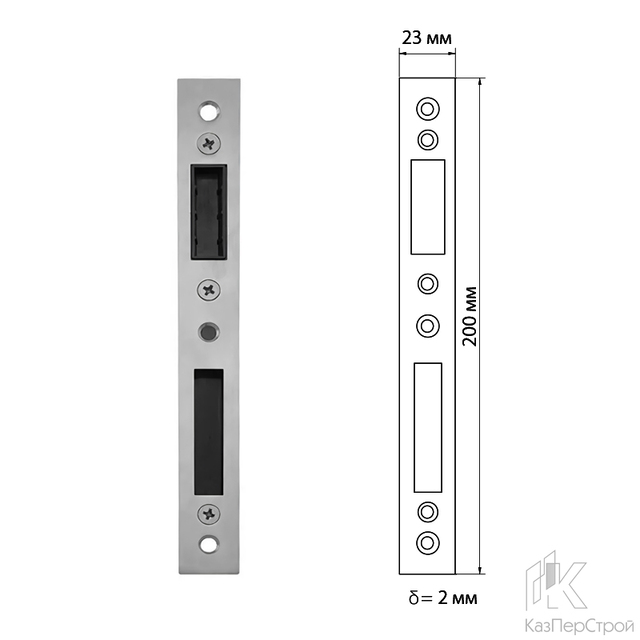 Магнитная ответная планка MG01 для замка INOX MG 9235