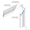 Профиль рамы AYPC.111.0119 с обналичником с одной стороны