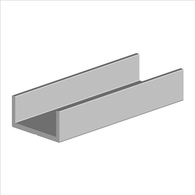 П-образный алюминиевый профиль AYPC.118.0002 – 19,1 х 9,5 мм.