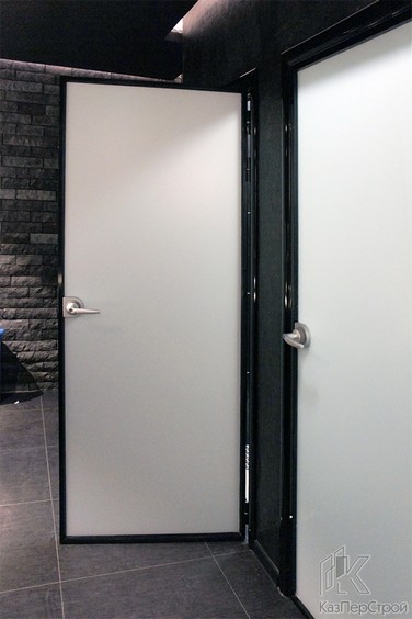 Двери Slim из черного профиля