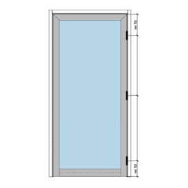 Алюминиевые профили ALT-111 для дверей в комплекте