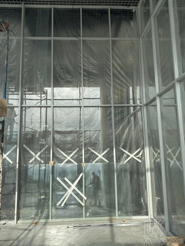 Алюминиевая перегородка КПС Люкс высотой 6 метров фото2