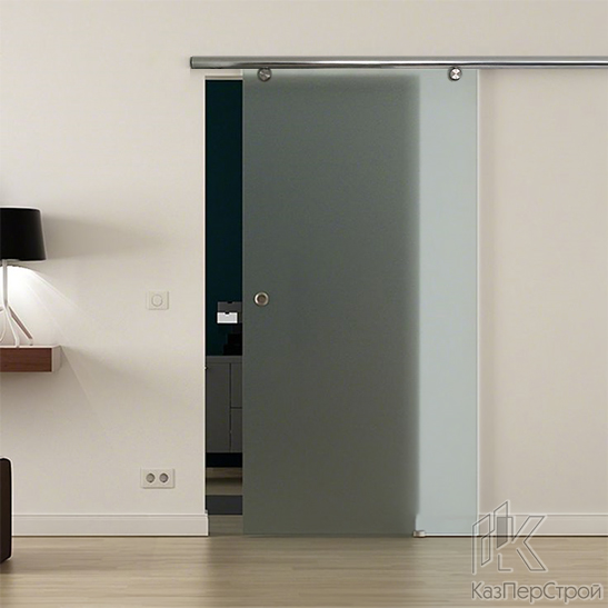 Цельностеклянная дверь с раздвижной системой OR-60