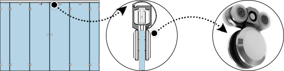 Реализация верхнего подвеса в раздвижной системе OR-60
