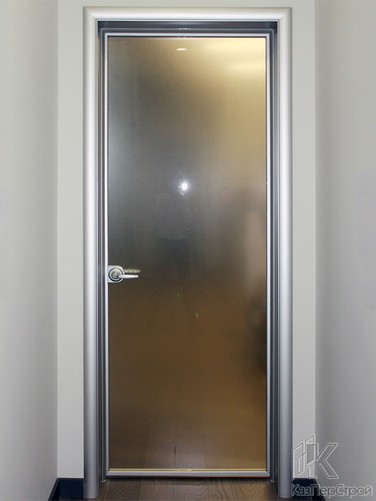 Телескопическая дверная коробка с дверью из супертонкого профиля Slim фото3